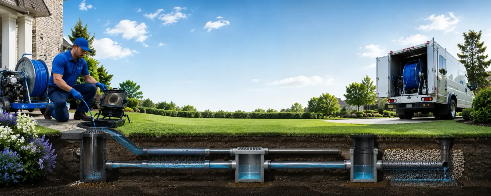 Outdoor drain cleaning information for Naval Anacost Annex, DC